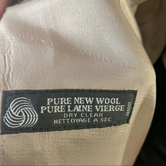 LINDA LUNDSTRÖM OVERSIZED  WOOL TRENCH COAT LARGE POCKETS MADE IN CANADA SIZE 6 - Picture 9 of 11